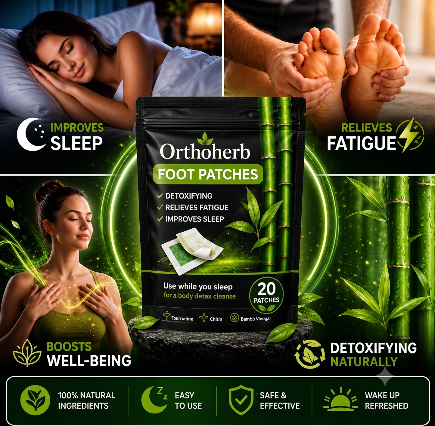 Orthoherb® Herbal Foot Patches